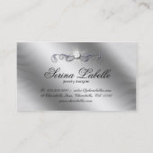 Carte de visite bijoux Sparkle Zebra Silver Purple (Dos)