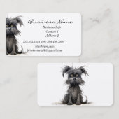 Carte De Visite Bike personnalisé Sad Chien Chien Chien Chien Chie (Devant / Derrière)