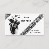 Carte De Visite Biker (Devant)