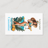 Carte De Visite Bikini Babe Big Casquette - Big Cocktail Thunder_C (Dos)