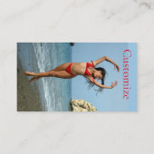 Carte De Visite Bikini Model Dancing Thunder_Cove (Dos)