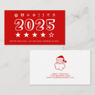 Carte De Visite Bilan de la nouvelle année 2025