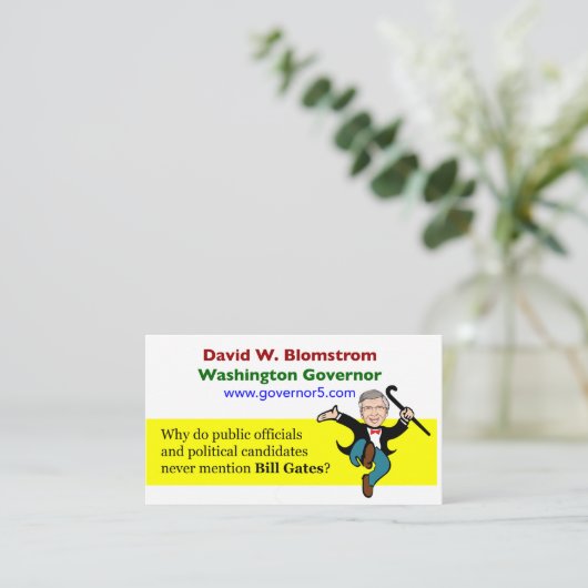 Carte De Visite Bill Gates (Debout devant)