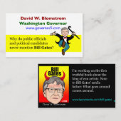 Carte De Visite Bill Gates (Devant / Derrière)
