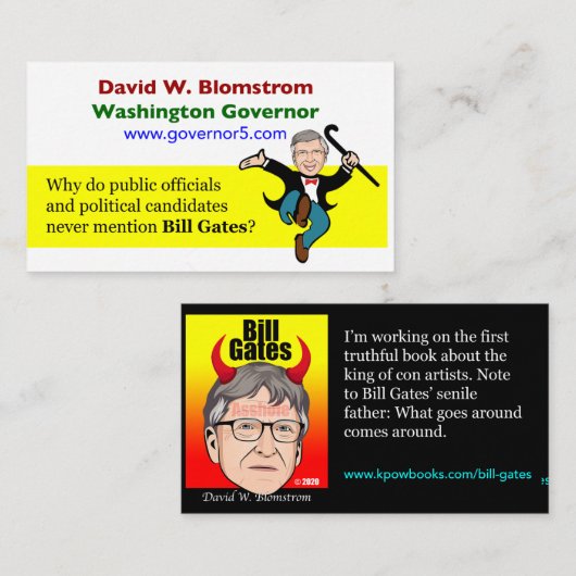 Carte De Visite Bill Gates (Devant / Derrière)