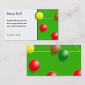 Carte De Visite Billard (Devant / Derrière)