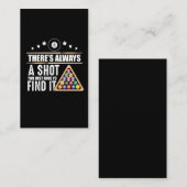 Carte De Visite Billard Team Pool Player Cadeau pour les fans de S (Devant / Derrière)