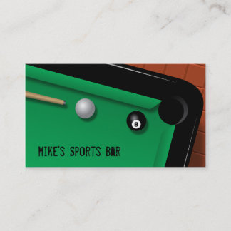Carte De Visite Billards