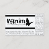 Carte De Visite billet concert (personnalisable) (Dos)