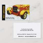 Carte De Visite Billet d'admission pour le salon de l'Auto ou le (Devant / Derrière)