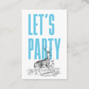 Carte De Visite Billet de cerf vintage