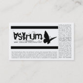 Carte De Visite billet de concert (Dos)