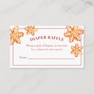 Carte De Visite Billet de rabat au Baby shower biscuit de Noël