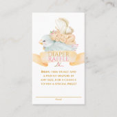 Carte De Visite Billet de rabat pour bébé fée et couche d'oiseau (Devant)