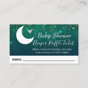 Carte De Visite Billet de rabat sur le Baby shower de la lune