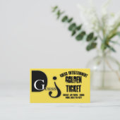 Carte De Visite Billet d'or (Debout devant)