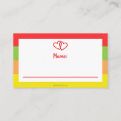 Carte De Visite Billet Fiesta Fête des mariées Tacos Spice Raffle (Dos)