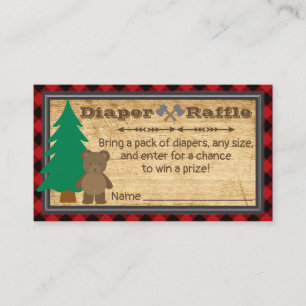 Carte De Visite Billet Petit Baby shower de benne de lessive de le