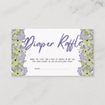 Billet rabat Baby shower à papier papillon