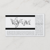 Carte De Visite billet rose de concert (Dos)