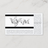 Carte De Visite billet rouge de concert (Dos)