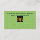 Carte De Visite billets (Dos)