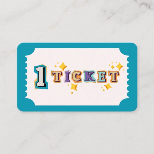 Carte De Visite Billets de récompense pour les enfants pour un bon (Devant)