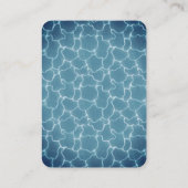 Carte De Visite Billets de remise pour anniversaire de piscine élé (Dos)