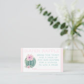 Carte De Visite Billets de tombola couche Cactus (Debout devant)
