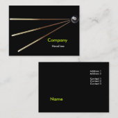 Carte de visite Billiard (Devant / Derrière)