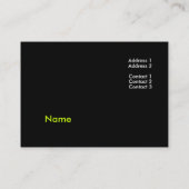 Carte de visite Billiard (Dos)