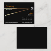 Carte de visite Billiard (Devant / Derrière)