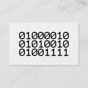 CARTE DE VISITE BINARY BRO