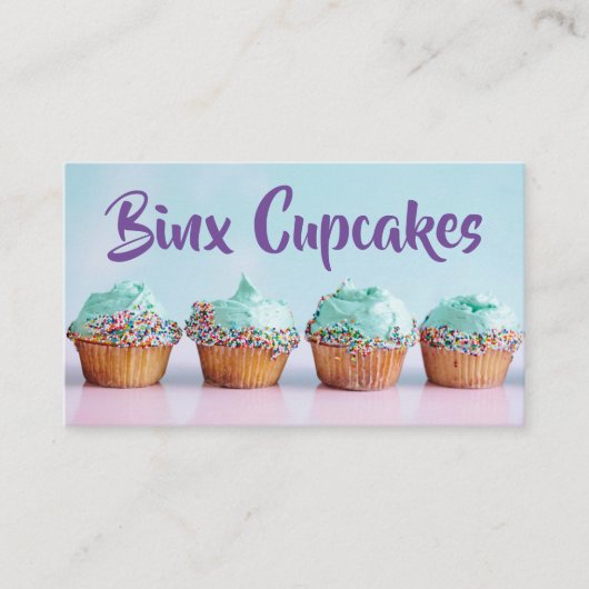 Carte de visite Binx Cupcakes (Devant)