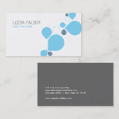 Carte de visite bio bleu (Devant / Derrière)