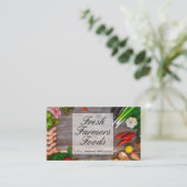 Carte De Visite Bio local | Agricoles | Aliments entiers (Debout devant)