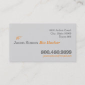 Carte De Visite Bio pirate informatique (Dos)