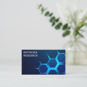 Carte De Visite Bio Tech Molecule Fermer (Debout devant)