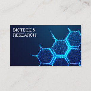 Carte De Visite Bio Tech Molecule Fermer