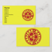 CARTE DE VISITE BIOHAZARD (Devant / Derrière)