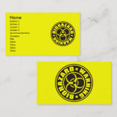 CARTE DE VISITE BIOHAZARD (Devant / Derrière)