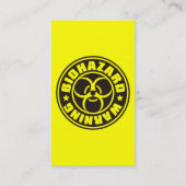 CARTE DE VISITE BIOHAZARD (Dos)