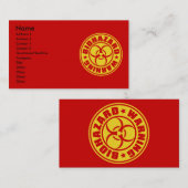 CARTE DE VISITE BIOHAZARD (Devant / Derrière)