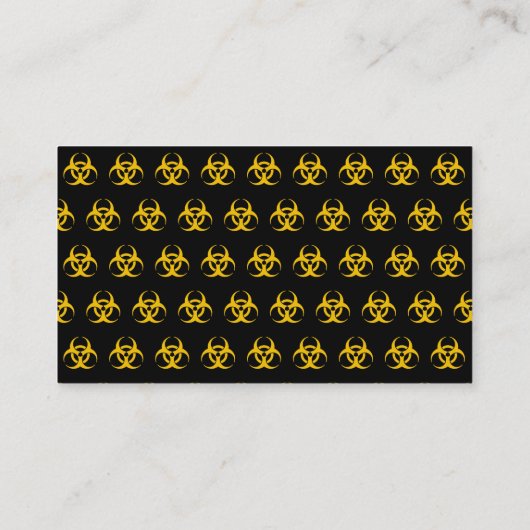 Carte De Visite Biohazard icon (Dos)