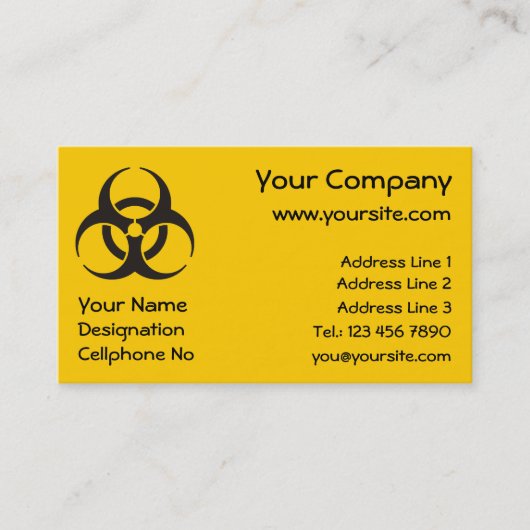 Carte De Visite Biohazard icon (Devant)