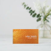 Carte de visite biologique orange frais de (Debout devant)