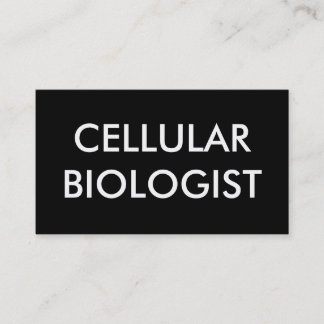 Carte De Visite biologiste cellulaire