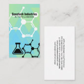 Carte De Visite Biology Tech | Molecule | Science | AI (Devant / Derrière)