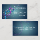 Carte De Visite Biotechnologie/docteur neurone de chercheur (Devant / Derrière)