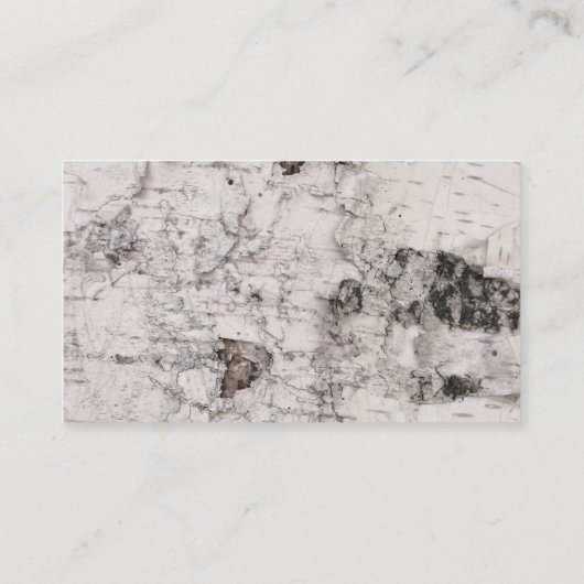 Carte De Visite Birch bark pattern business card (Dos)